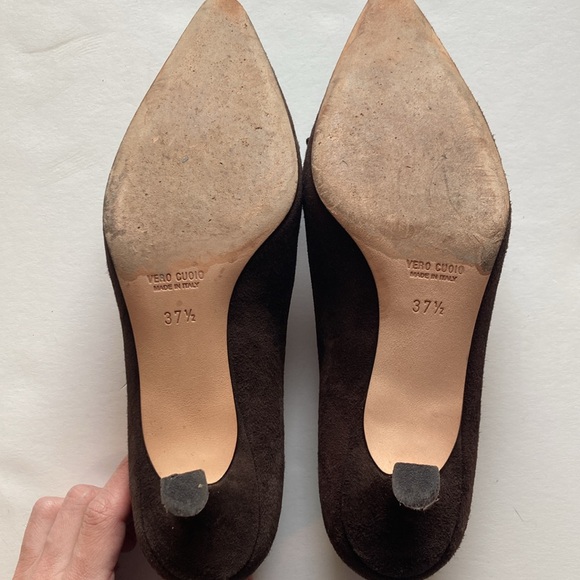 Pancaldi Brown Suede Heels - Picture 6 of 7